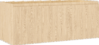Mexen Rivel szafka łazienkowa podumywalkowa 120 cm, 1 szuflada, ryflowana , dąb - 91A20-12047-1-BF81