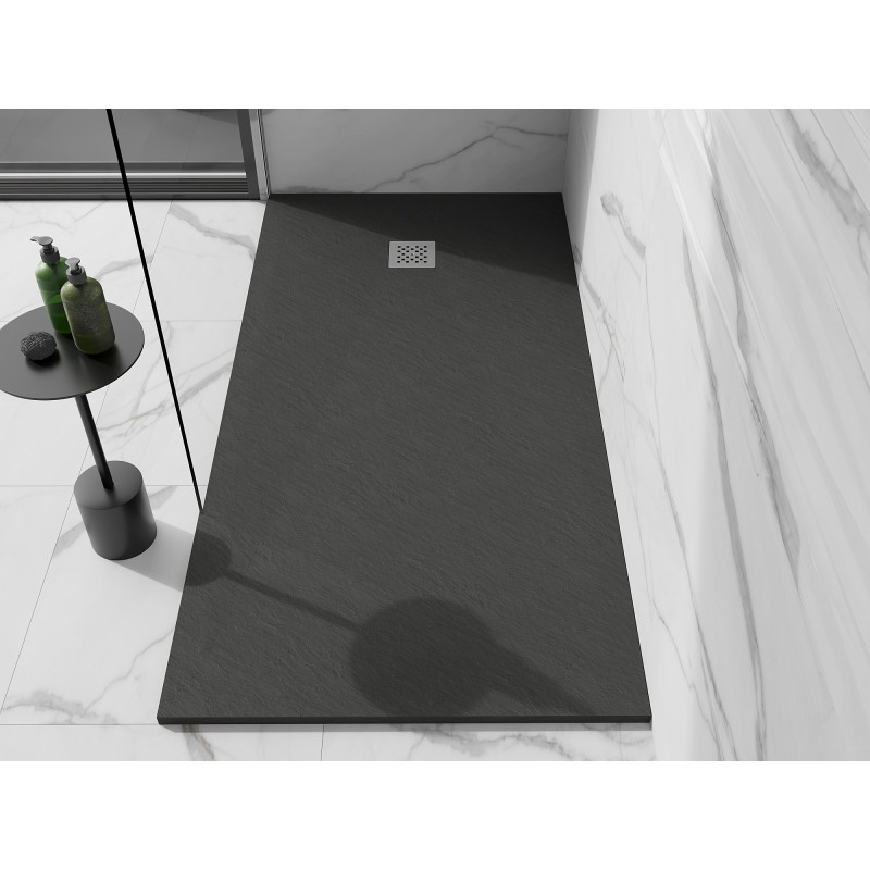 Mexen Stone+ brodzik kompozytowy prostokątny 180 x 90 cm, antracyt - 44719018