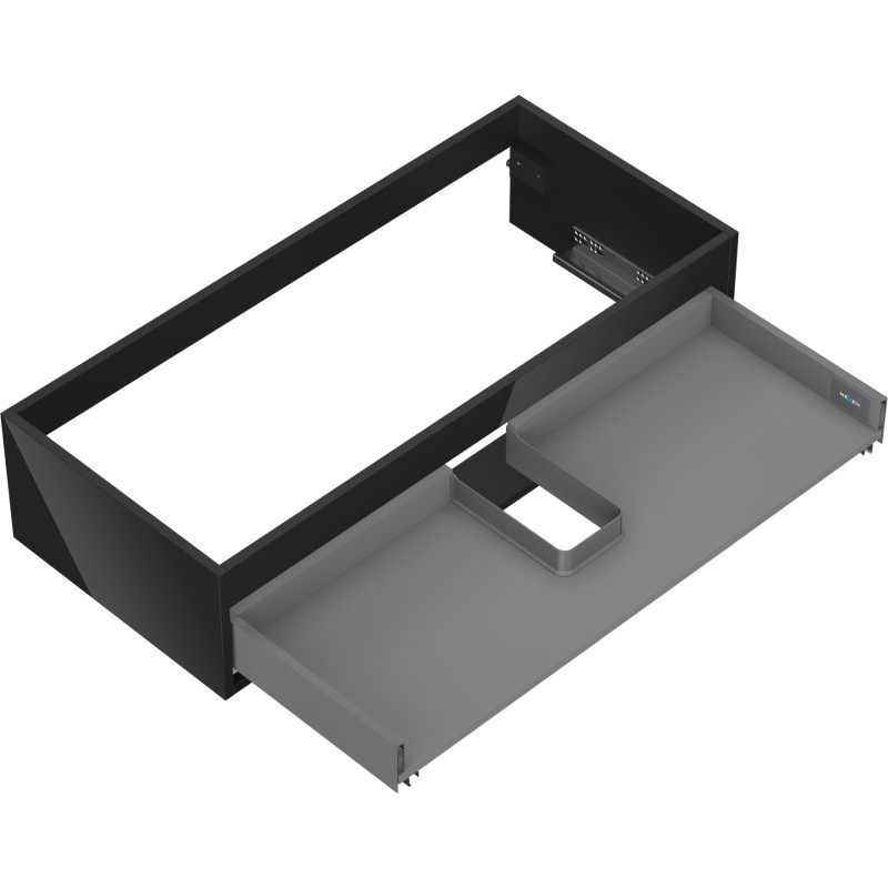 Mexen Box-A korpus szafki podumywalkowej 100 cm, 1 szuflada, czarny połysk - 91AX0-1000-235-1-70
