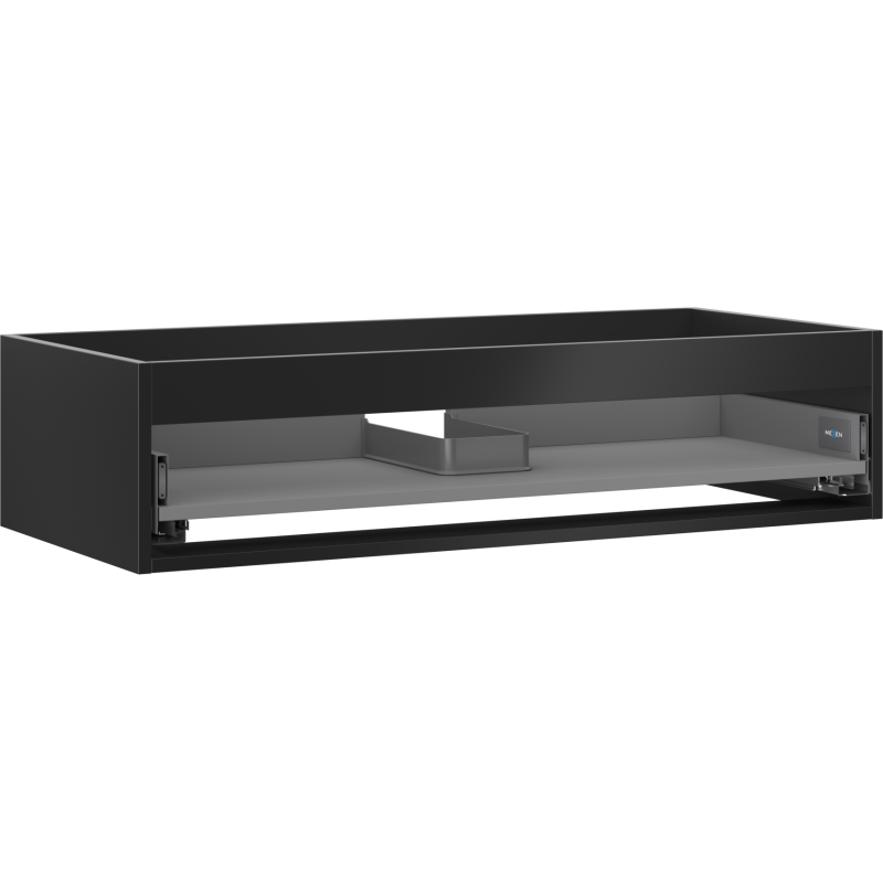 Mexen Box-A korpus szafki podumywalkowej 100 cm, 1 szuflada, czarny mat - 91AX0-1000-235-1-71