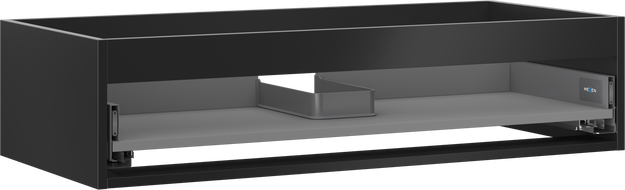 Mexen Box-A korpus szafki podumywalkowej 100 cm, 1 szuflada, czarny mat - 91AX0-1000-235-1-71