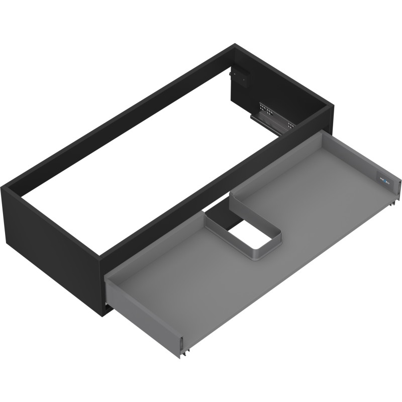Mexen Box-A korpus szafki podumywalkowej 100 cm, 1 szuflada, czarny mat - 91AX0-1000-235-1-71
