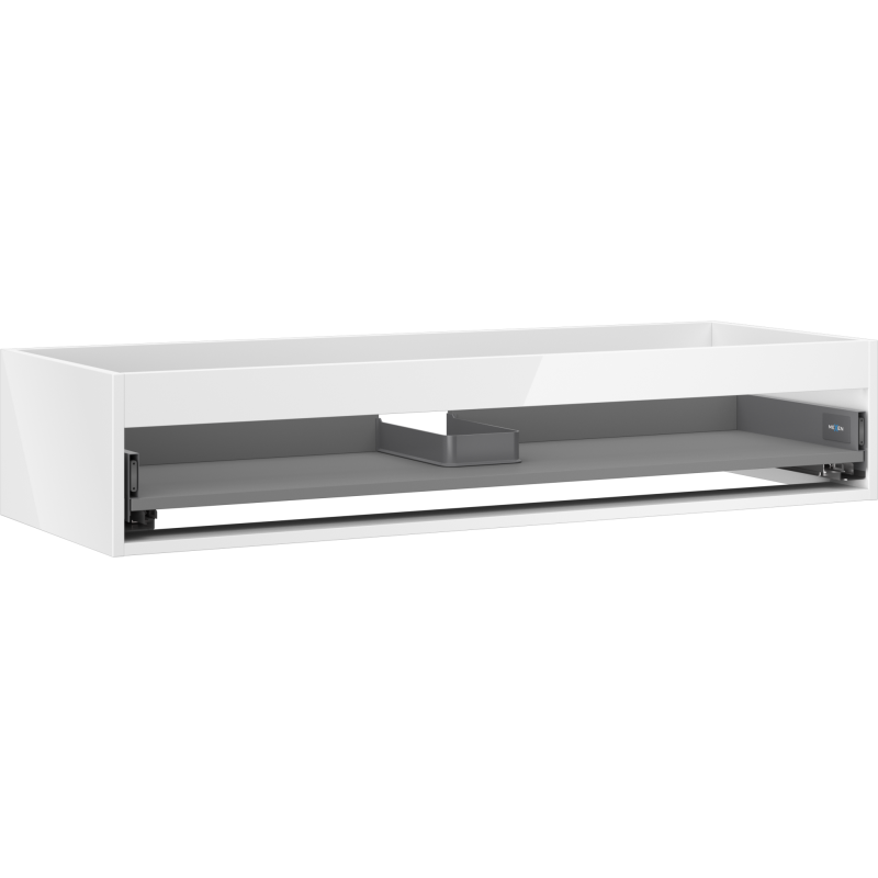 Mexen Box-A korpus szafki podumywalkowej 120 cm, 1 szuflada, biały połysk - 91AX0-1200-235-1-00
