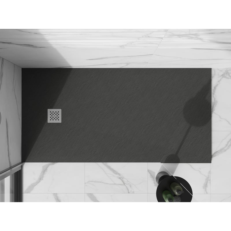 Mexen Stone+ brodzik kompozytowy prostokątny 180 x 90 cm, antracyt - 44719018