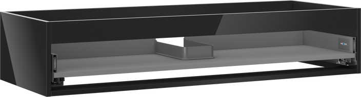 Mexen Box-A korpus szafki podumywalkowej 120 cm, 1 szuflada, czarny połysk - 91AX0-1200-235-1-70