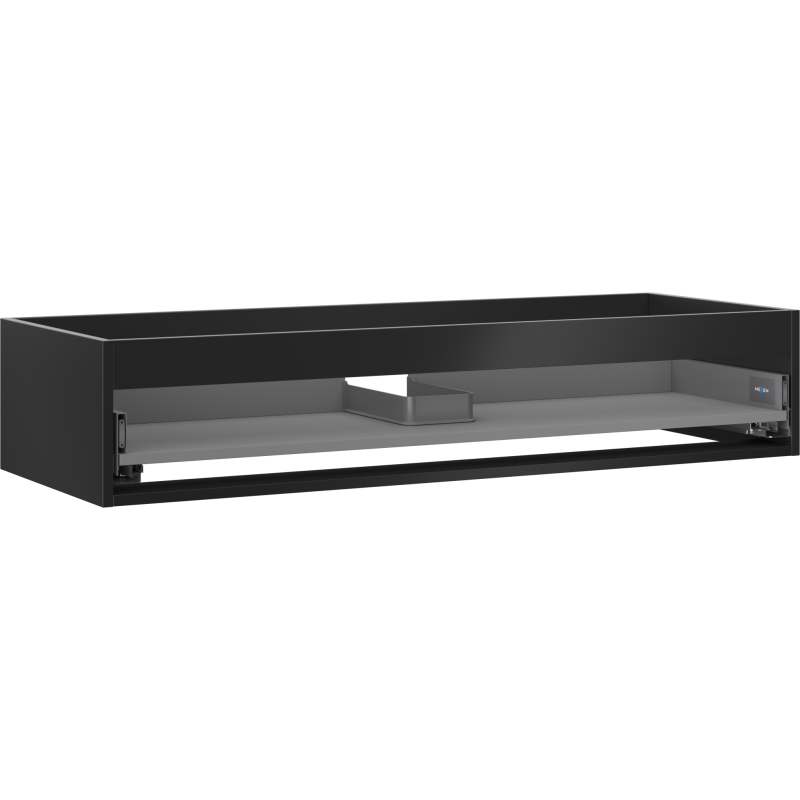 Mexen Box-A korpus szafki podumywalkowej 120 cm, 1 szuflada, czarny mat - 91AX0-1200-235-1-71