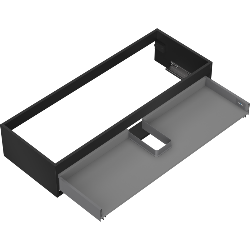 Mexen Box-A korpus szafki podumywalkowej 120 cm, 1 szuflada, czarny mat - 91AX0-1200-235-1-71