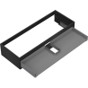 Mexen Box-A korpus szafki podumywalkowej 120 cm, 1 szuflada, czarny mat - 91AX0-1200-235-1-71
