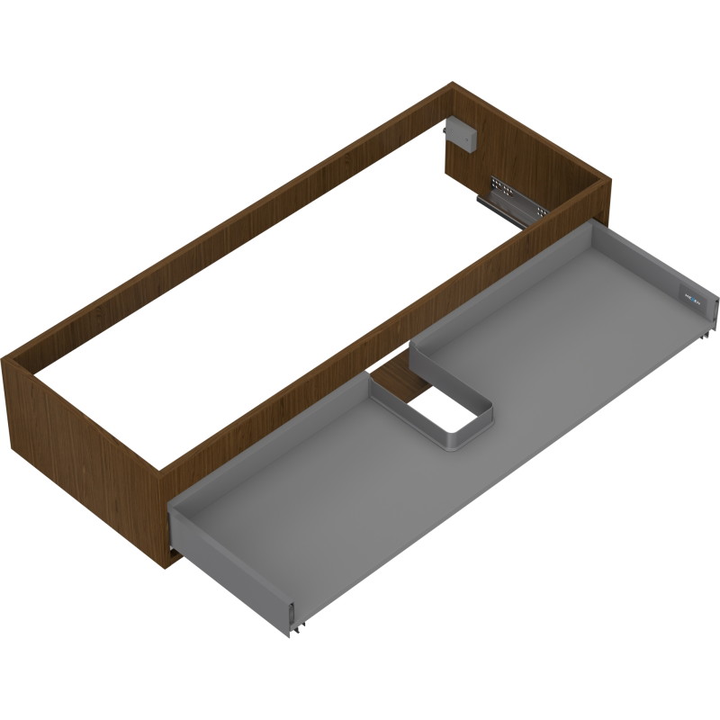 Mexen Box-A korpus szafki podumywalkowej 120 cm, 1 szuflada, orzech - 91AX0-1200-235-1-86