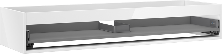 Mexen Box-A korpus szafki podumywalkowej 140 cm, 1 szuflada, biały połysk - 91AX0-1400-235-1-00