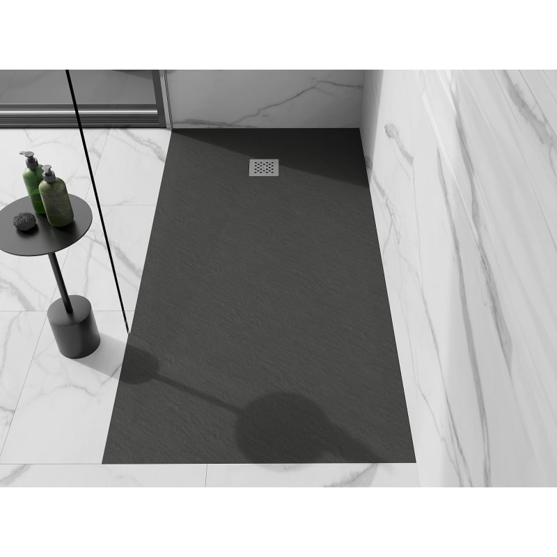 Mexen Stone+ brodzik kompozytowy prostokątny 200 x 90 cm, antracyt - 44719020