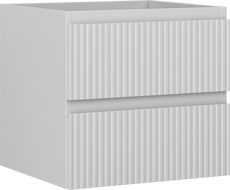 Mexen Rivel szafka łazienkowa podumywalkowa 50 cm, 2 szuflady, ryflowana , szara mat - 91A20-05047-2-BFF62
