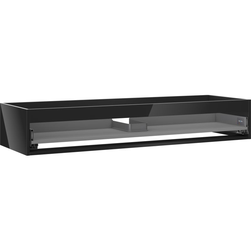 Mexen Box-A korpus szafki podumywalkowej 140 cm, 1 szuflada, czarny połysk - 91AX0-1400-235-1-70