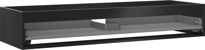 Mexen Box-A korpus szafki podumywalkowej 140 cm, 1 szuflada, czarny mat - 91AX0-1400-235-1-71