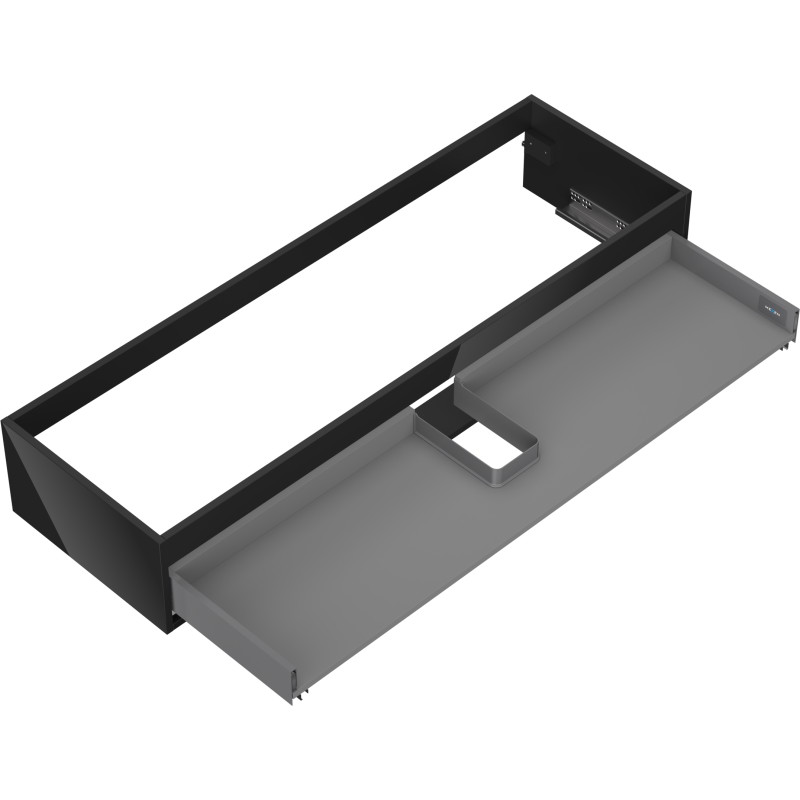 Mexen Box-A korpus szafki podumywalkowej 140 cm, 1 szuflada, czarny połysk - 91AX0-1400-235-1-70