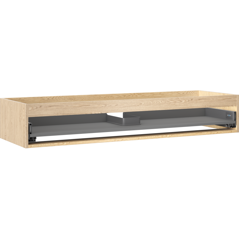 Mexen Box-A korpus szafki podumywalkowej 140 cm, 1 szuflada, dąb - 91AX0-1400-235-1-81