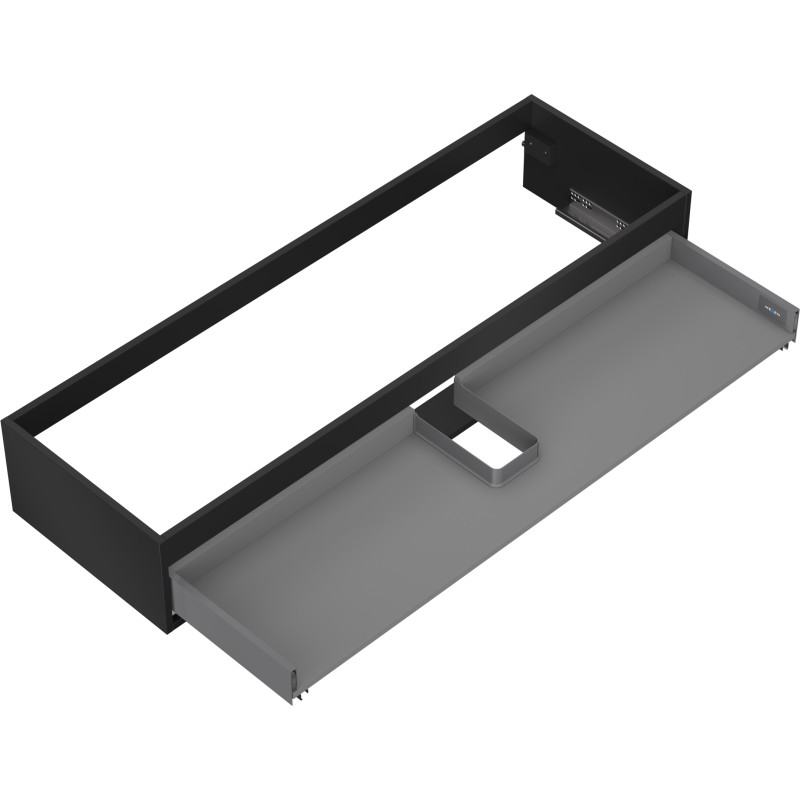 Mexen Box-A korpus szafki podumywalkowej 140 cm, 1 szuflada, czarny mat - 91AX0-1400-235-1-71