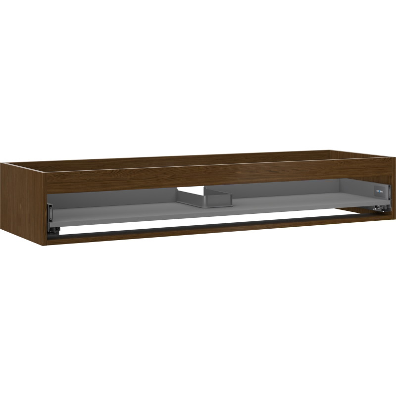 Mexen Box-A korpus szafki podumywalkowej 140 cm, 1 szuflada, orzech - 91AX0-1400-235-1-86