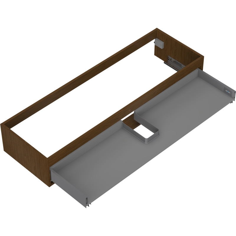 Mexen Box-A korpus szafki podumywalkowej 140 cm, 1 szuflada, orzech - 91AX0-1400-235-1-86