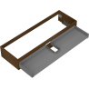 Mexen Box-A korpus szafki podumywalkowej 140 cm, 1 szuflada, orzech - 91AX0-1400-235-1-86