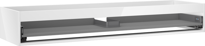 Mexen Box-A korpus szafki podumywalkowej 160 cm, 1 szuflada, biały połysk - 91AX0-1600-235-1-00