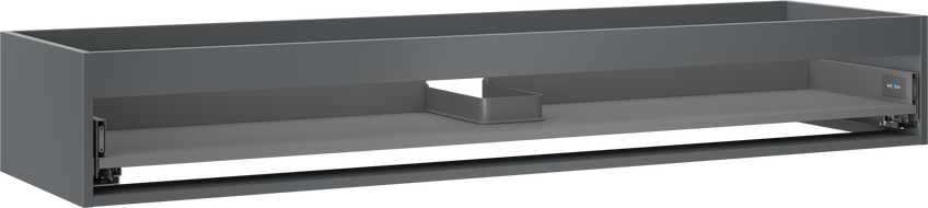 Mexen Box-A korpus szafki podumywalkowej 160 cm, 1 szuflada, grafit mat - 91AX0-1600-235-1-66