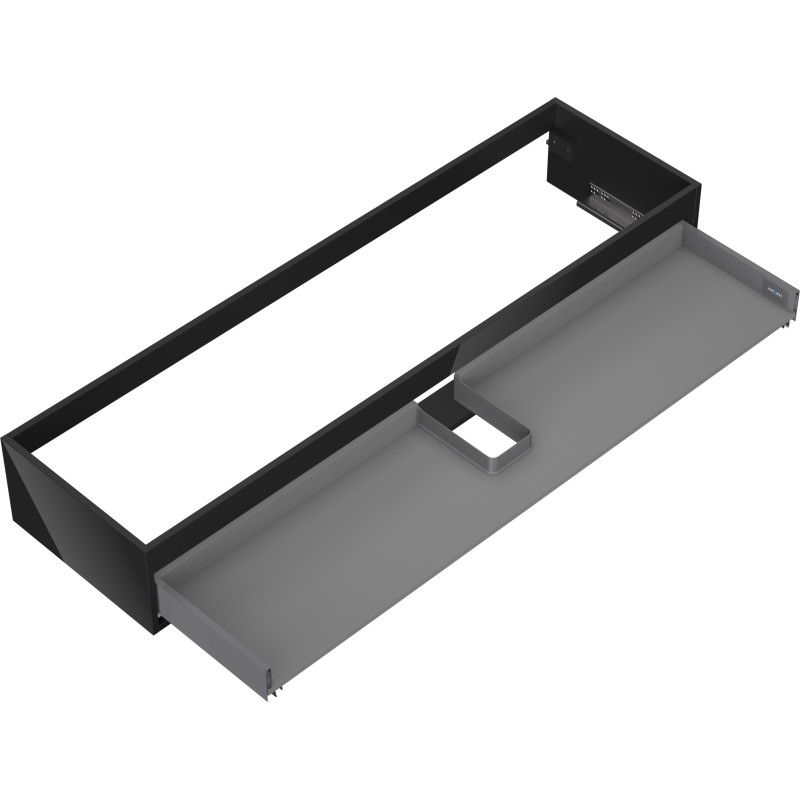 Mexen Box-A korpus szafki podumywalkowej 160 cm, 1 szuflada, czarny połysk - 91AX0-1600-235-1-70