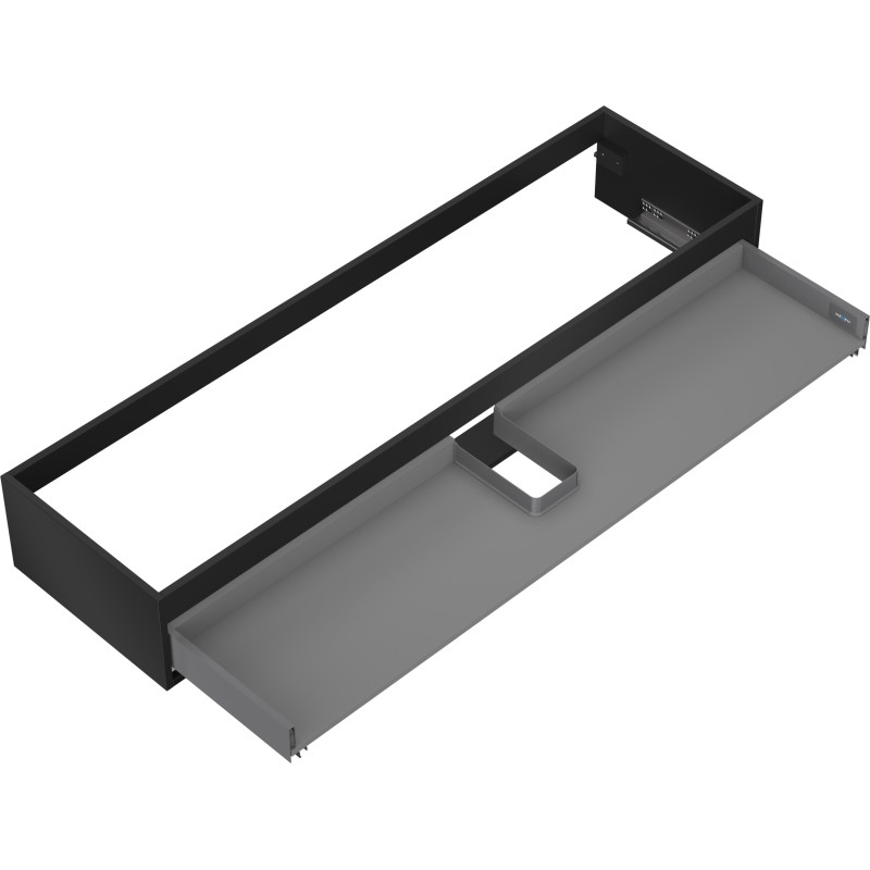 Mexen Box-A korpus szafki podumywalkowej 160 cm, 1 szuflada, czarny mat - 91AX0-1600-235-1-71