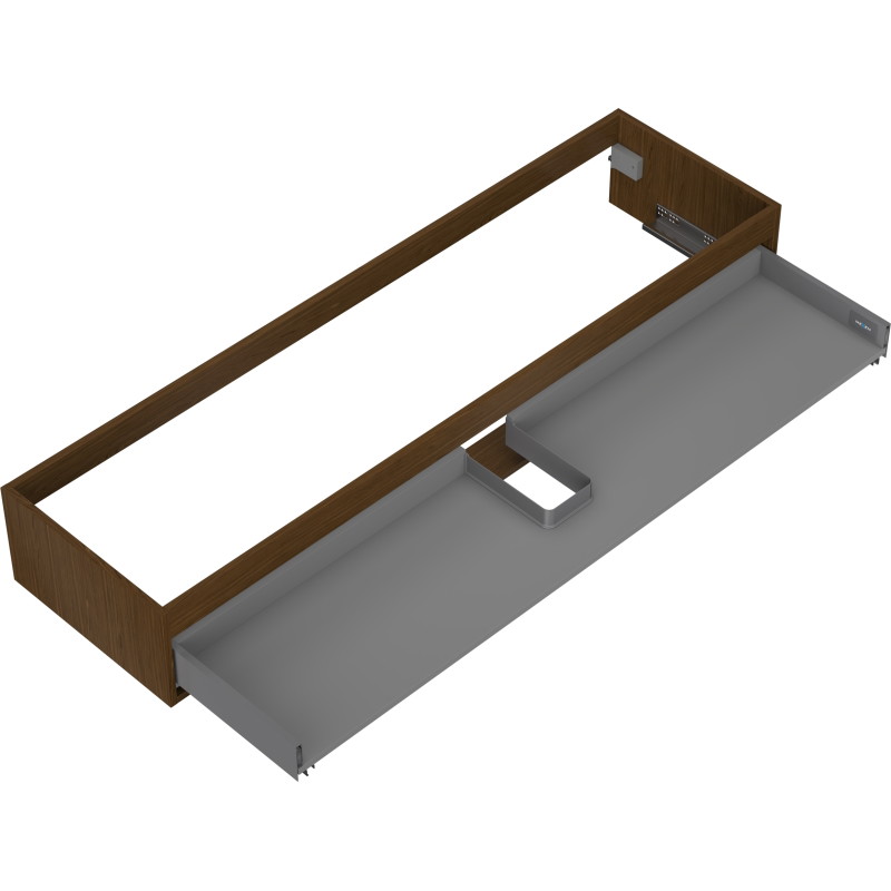 Mexen Box-A korpus szafki podumywalkowej 160 cm, 1 szuflada, orzech - 91AX0-1600-235-1-86