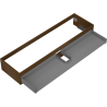 Mexen Box-A korpus szafki podumywalkowej 160 cm, 1 szuflada, orzech - 91AX0-1600-235-1-86