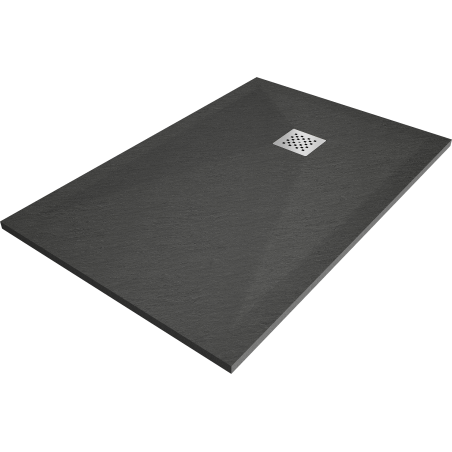Mexen Stone+ brodzik kompozytowy prostokątny 120 x 100 cm, antracyt - 44711012