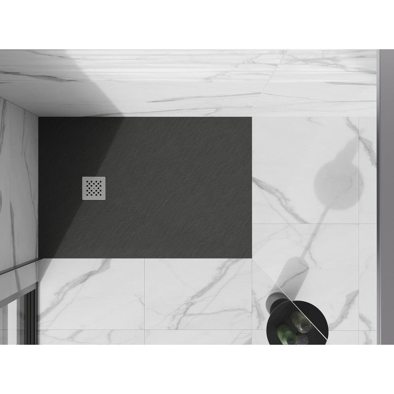 Mexen Stone+ brodzik kompozytowy prostokątny 120 x 100 cm, antracyt - 44711012
