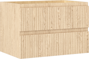 Mexen Rivel szafka łazienkowa podumywalkowa 70 cm, 2 szuflady, ryflowana , dąb - 91A20-07047-2-BFF81