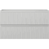 Mexen Rivel szafka łazienkowa podumywalkowa 80 cm, 2 szuflady, ryflowana , szara mat - 91A20-08047-2-BFF62