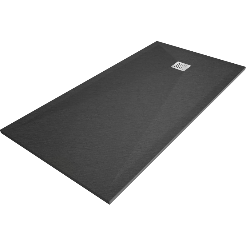 Mexen Stone+ brodzik kompozytowy prostokątny 160 x 100 cm, antracyt - 44711016