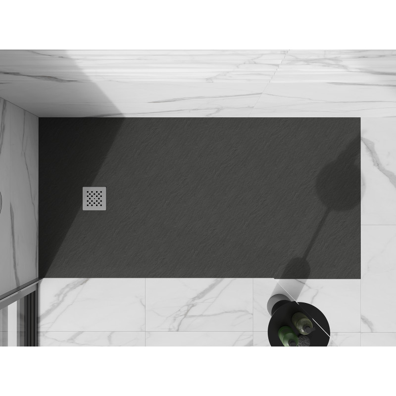 Mexen Stone+ brodzik kompozytowy prostokątny 160 x 100 cm, antracyt - 44711016