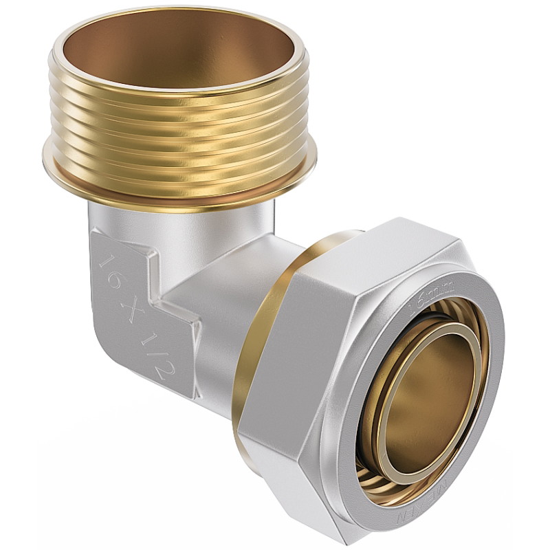 Mexen PEX-S kolano skręcane PEX 25 x 1 GZ - W97227-2510M-00