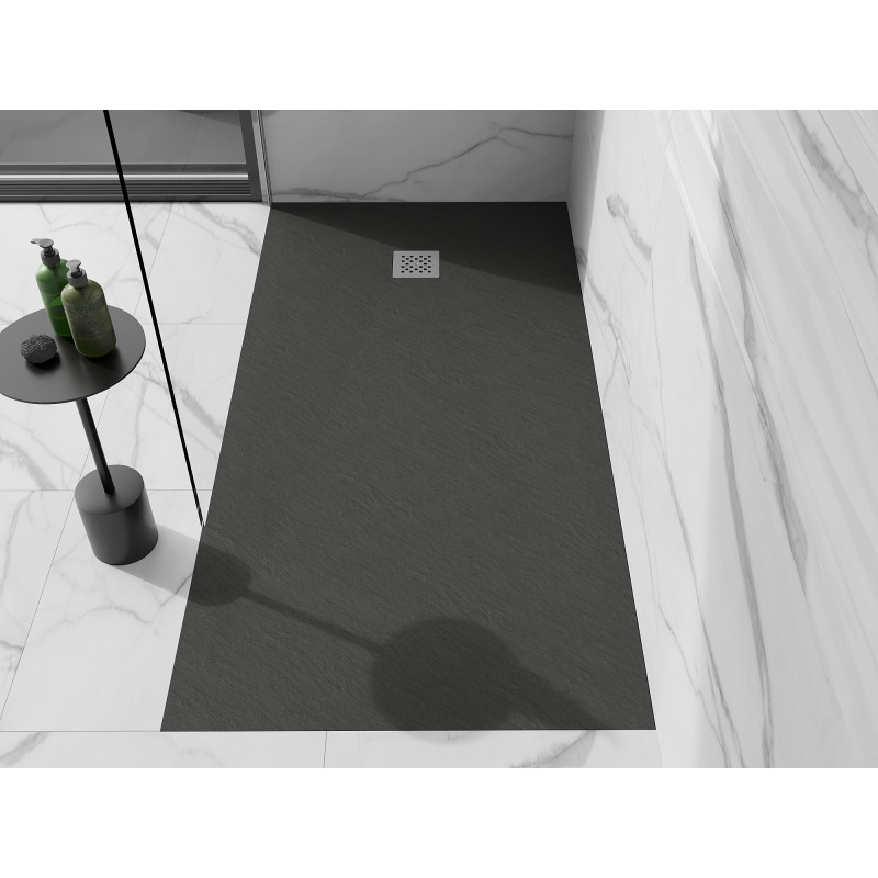 Mexen Stone+ brodzik kompozytowy prostokątny 160 x 100 cm, antracyt - 44711016