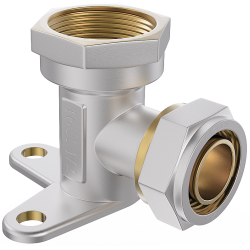 Mexen PEX-S kolano skręcane naścienne z łapą PEX 16 x 1/2 GW - W97228-1612F-00