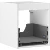 Mexen Box-A korpus szafki podumywalkowej 40 cm, 1 szuflada, biały mat - 91AX0-0400-470-1-01