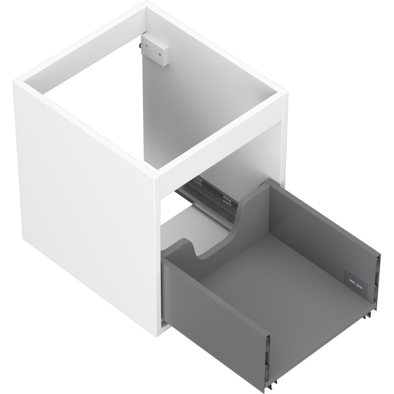 Mexen Box-A korpus szafki podumywalkowej 40 cm, 1 szuflada, biały mat - 91AX0-0400-470-1-01