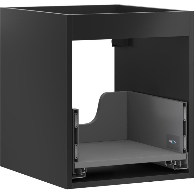 Mexen Box-A korpus szafki podumywalkowej 40 cm, 1 szuflada, czarny mat - 91AX0-0400-470-1-71