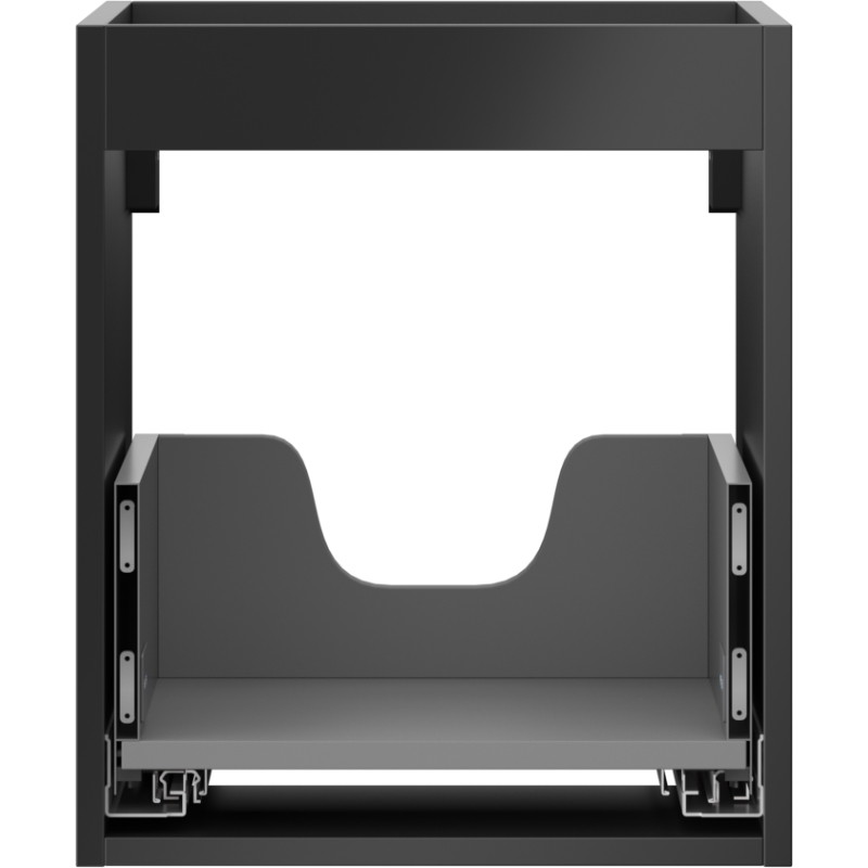Mexen Box-A korpus szafki podumywalkowej 40 cm, 1 szuflada, czarny mat - 91AX0-0400-470-1-71