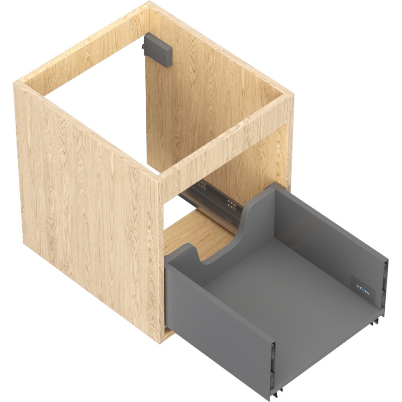 Mexen Box-A korpus szafki podumywalkowej 40 cm, 1 szuflada, dąb - 91AX0-0400-470-1-81
