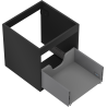 Mexen Box-A korpus szafki podumywalkowej 45 cm, 1 szuflada, czarny mat - 91AX0-0450-470-1-71