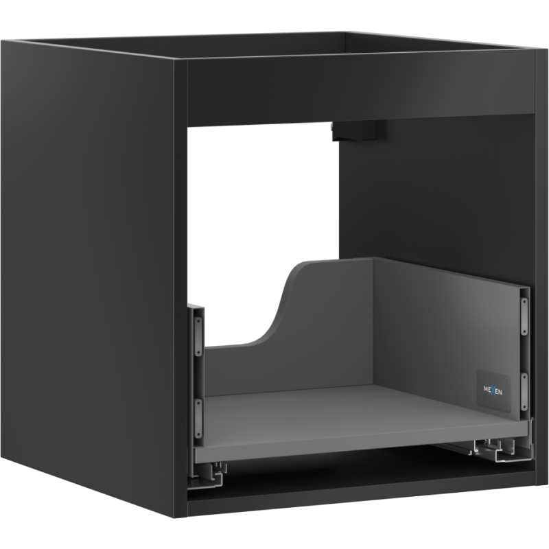 Mexen Box-A korpus szafki podumywalkowej 45 cm, 1 szuflada, czarny mat - 91AX0-0450-470-1-71
