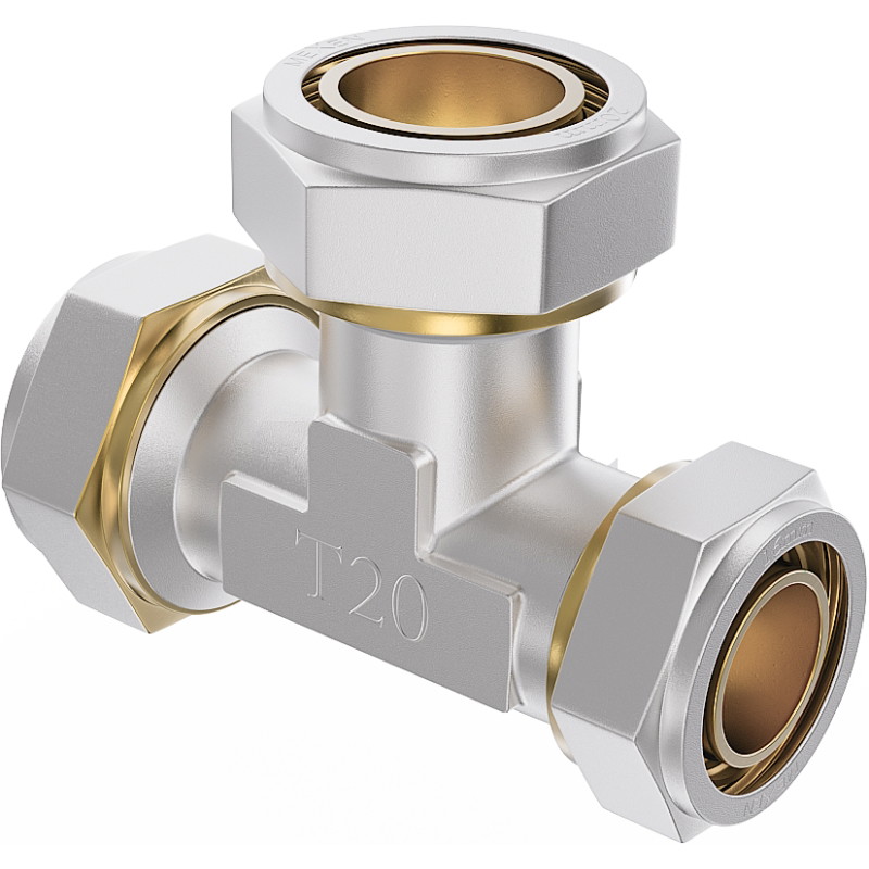 Mexen PEX-S trójnik redukcyjny skręcany PEX 20 x 16 x 20 - W97231-201620-00