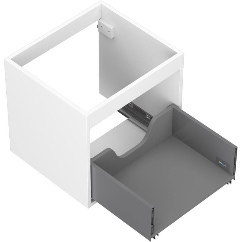 Mexen Box-A korpus szafki podumywalkowej 50 cm, 1 szuflada, biały mat - 91AX0-0500-470-1-01