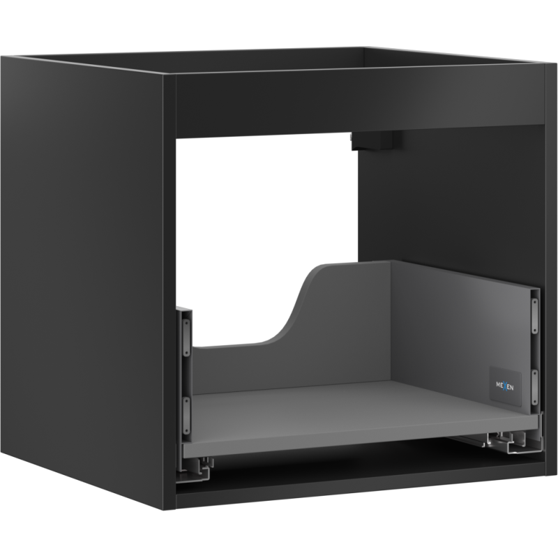 Mexen Box-A korpus szafki podumywalkowej 50 cm, 1 szuflada, czarny mat - 91AX0-0500-470-1-71