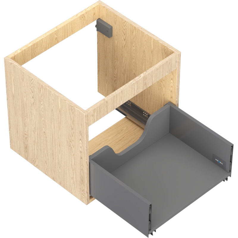 Mexen Box-A korpus szafki podumywalkowej 50 cm, 1 szuflada, dąb - 91AX0-0500-470-1-81